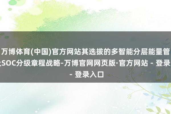 万博体育(中国)官方网站其选拔的多智能分层能量管束及SOC分级章程战略-万博官网网页版·官方网站 - 登录入口